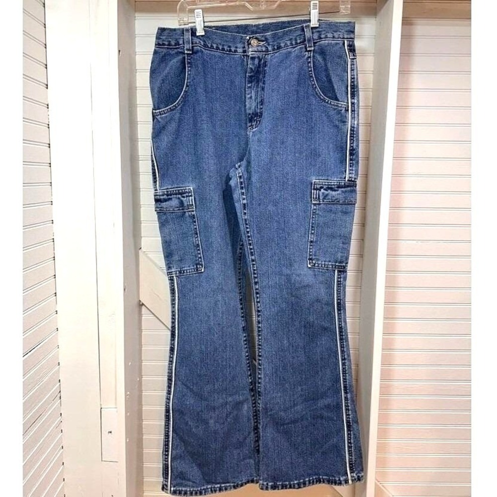 Vintage Lee Riders Raylz Jeans Junior‎ Size 13/14 Flare Leg Skater Cargo Pants